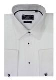 HUNT & HOLDITCH SAVOY STANDARD COLLAR PLEATED SHIRT-hunt & holditch-TALL GUY