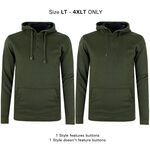 KAM TALL FIT PLAIN HOODY-tall range-TALL GUY