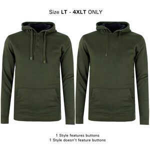 KAM TALL FIT PLAIN HOODY-tall range-TALL GUY