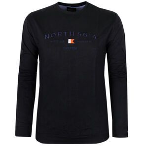 NORTH 56° TALL EMBROID SWEAT TOP-tall range-TALL GUY