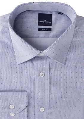 DANIEL HECHTER LINKED PRINT L/S SHIRT-tall range-TALL GUY