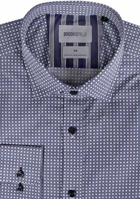 BROOKSFIELD TALL GEO TONE L/S SHIRT -tall range-TALL GUY