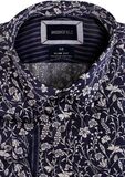 BROOKSFIELD TALL NAVY FLORAL L/S SHIRT -tall range-TALL GUY