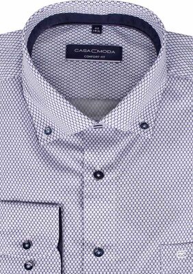 CASA MODA TALL CURVED DIA L/S SHIRT -tall range-TALL GUY