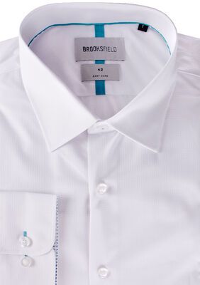 BROOKSFIELD 406 TEXTURE L/S BUSINESS SHIRT-tall range-TALL GUY