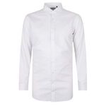 BROOKSFIELD TEX WHITE TALL L/S BUSINESS SHIRT-tall range-TALL GUY