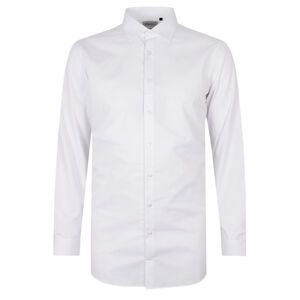 BROOKSFIELD TEX WHITE TALL L/S BUSINESS SHIRT-tall range-TALL GUY
